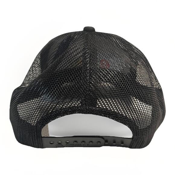 eBay Trucker Hat Embroidered Logo Adjustable Black Snap Back Promo Seller Swag - Picture 6 of 7